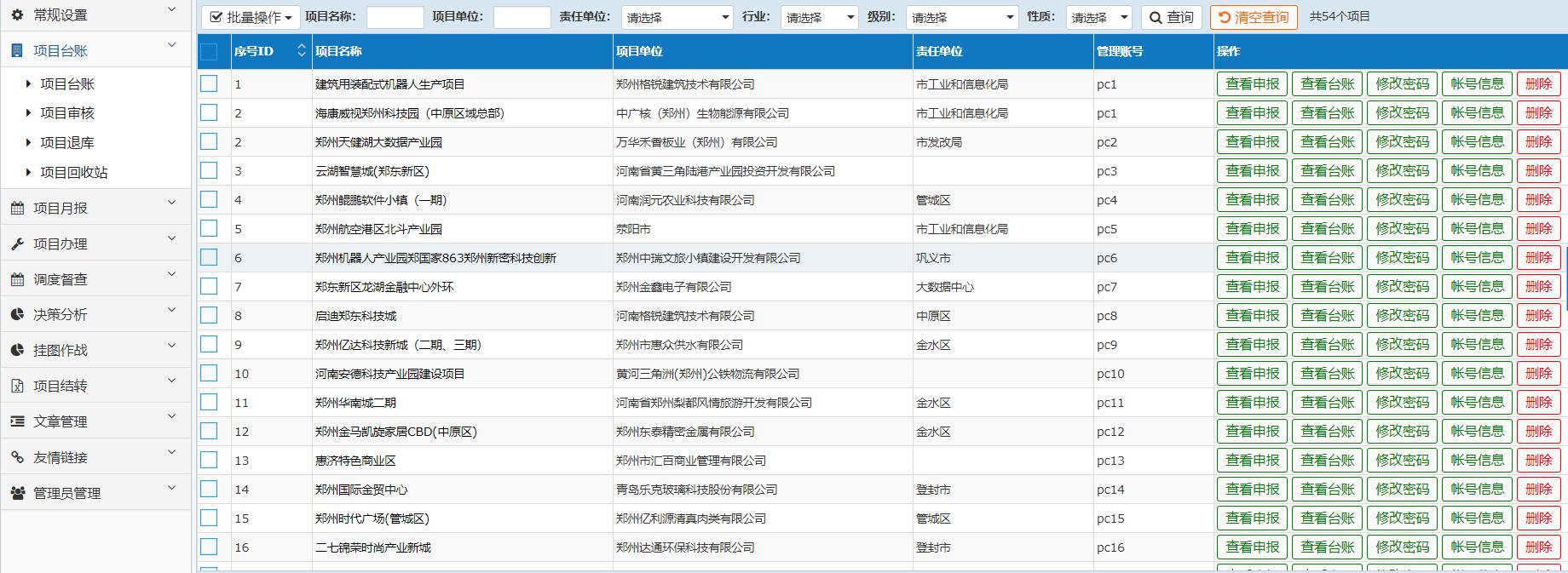 项目库管理系统开发