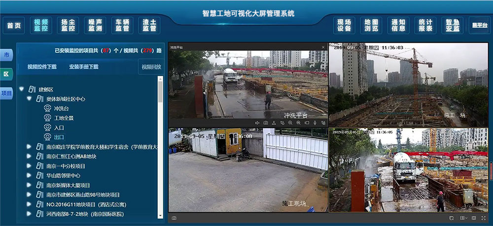 智慧工地可视化大屏管理系统